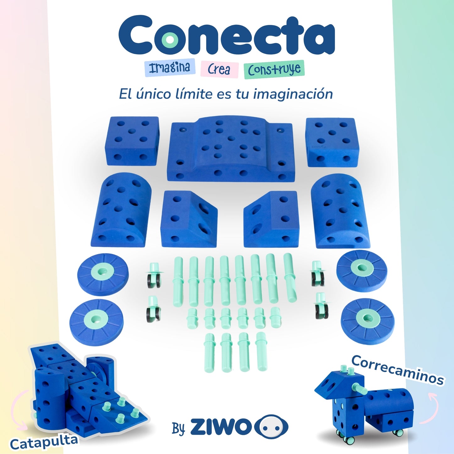 🧩 Conecta • Bloques de Goma EVA