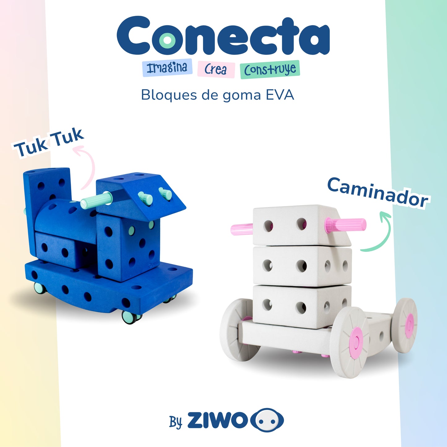 🧩 Conecta • Bloques de Goma EVA